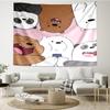 Bears Friends Adventure Tapestry Hanging for Bedroom,Livingroom, Playroom,Decor Art Room Wall Tapestry Holiday and Birthday Gifts