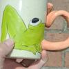 3D Frog Tongue Mug Novelty Coffee Cup with Playful Tongue Handle Whimsical Animal-Themed Drinkware for Tea Cocoa