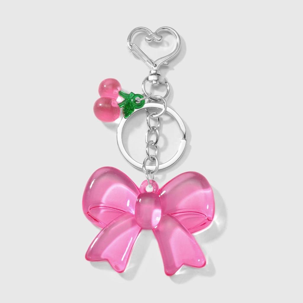 Pingente de Chaveiro Versátil de Acrílico Multicor Coração & Nuvem Espelhado