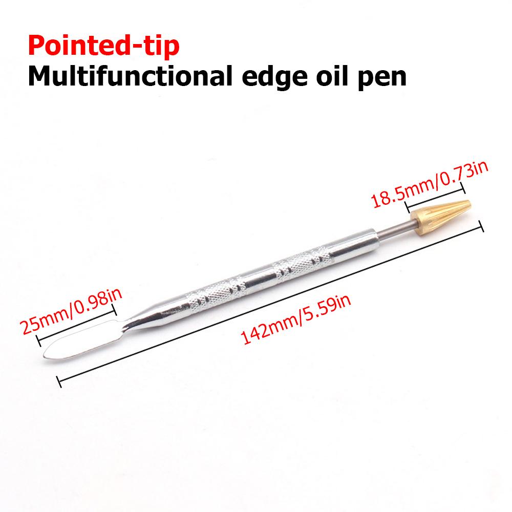 

25 мм Сделай сам Кожа Двойная Двусторонняя Кромка Масло Нанесение Клея Краска Кисть Аппликатор Палочка Быстрый Валик для Окрашивания Инструменты для Кожевенного Ремесла