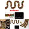 Colorful Pvc Christmas Decoration Garland For Holiday Party Atmosphere 500cm Length
