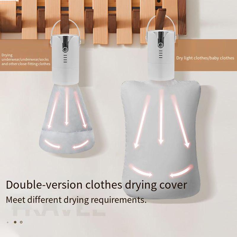 1 mini portable dryer with a small cloth bag to meet the needs of clothes of all sizes, equipped with a telescopic tube to dry s