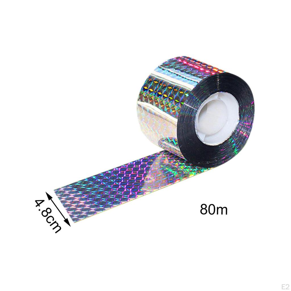 Bird Scare Tape Flash Stop Birds from Hitting Windows Double Sided Reflective for Pigeon Crows Goose
