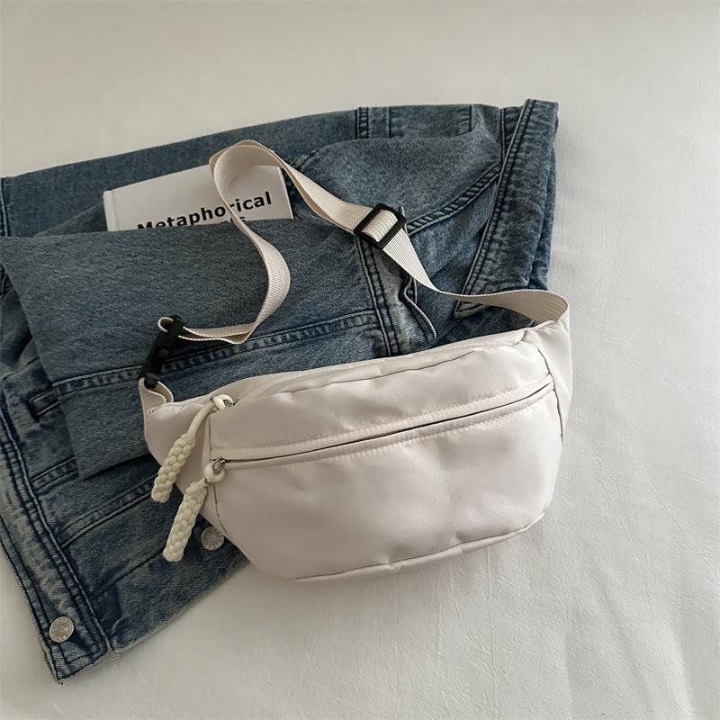 Niche Fanny Pack Casual Simple Shoulder Bag Simple Fashion Messenger Breast Bag Trendy Sports Bag