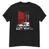 American Trucker T-Shirt Cab USA Tractor Trailer Driver Lorry Artic