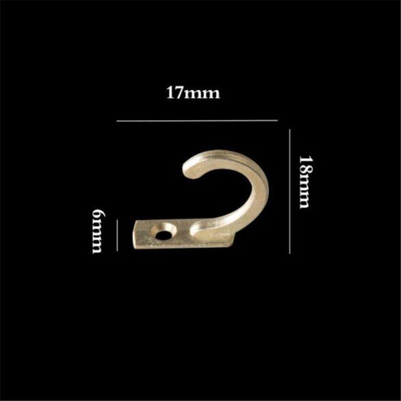 5pcs Single Prong Hook Mini Size Wall Mounted Retro Cloth Hanger For Coats Hats Towels Keys Hanger Hook