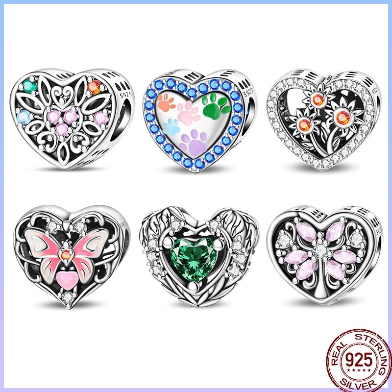 Charm Copper Heart Clover Star Moon Butterfly Tree Of Life Interval 3Mm Diy Exquisite Jewelry Gift Making