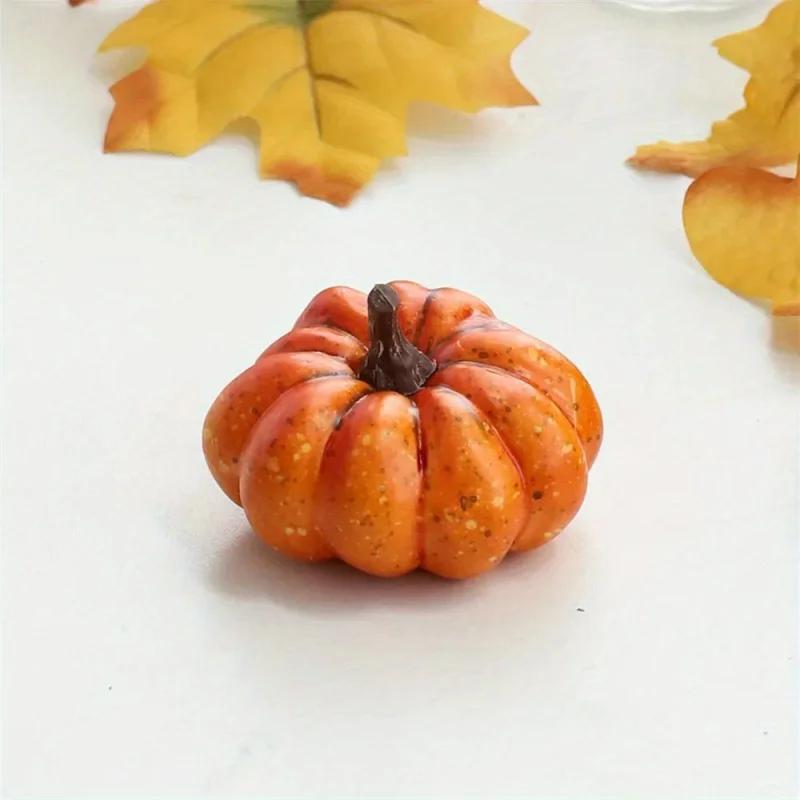 9pcs Random Mixed Mini Artificial Halloween Thanksgiving Pumpkin Decor Simulation Vegetable DIY Craft Home Party Decoration Prop
