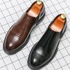 Klassiska Läderskor För Män Brittiska Casual Affärsskor Män Bröllop Mäns Finskor Brogues Formella Sociala Kontorsloafers