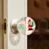 Door Knob Vintage Xmas Tress Santa Claus Transparent Faux Crystal