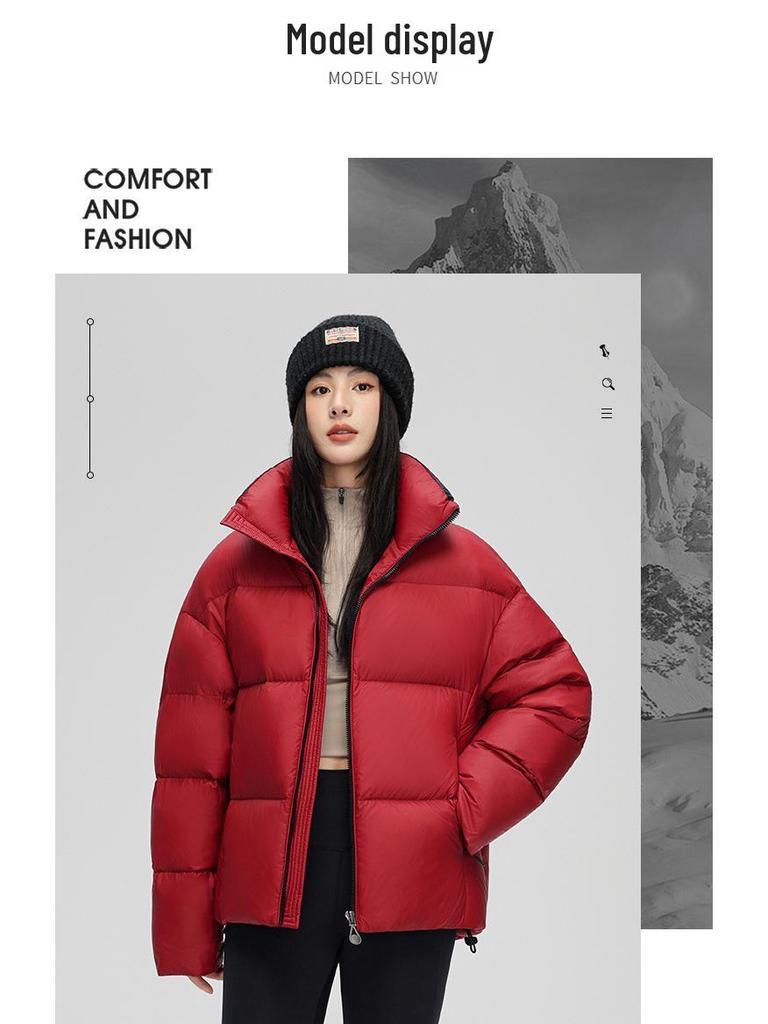Couple's 2025 Winter Down Jacket: Men's 90% White Duck Down High Loft Outerwear