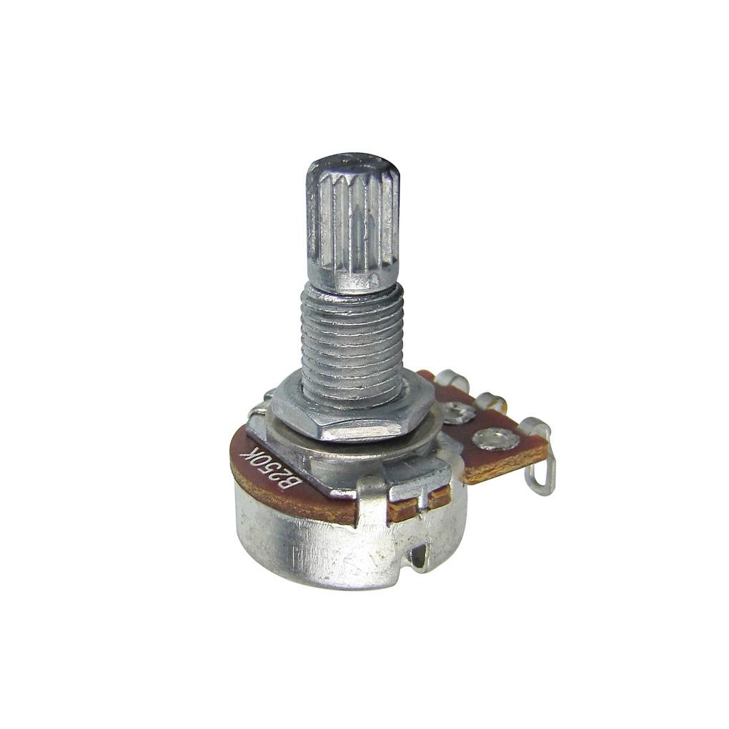 FLEOR 50pcs Mini Guitar Potentiometers Guitar Parts 250K /500K Pots 18-Spline for Electric Guitar Bass