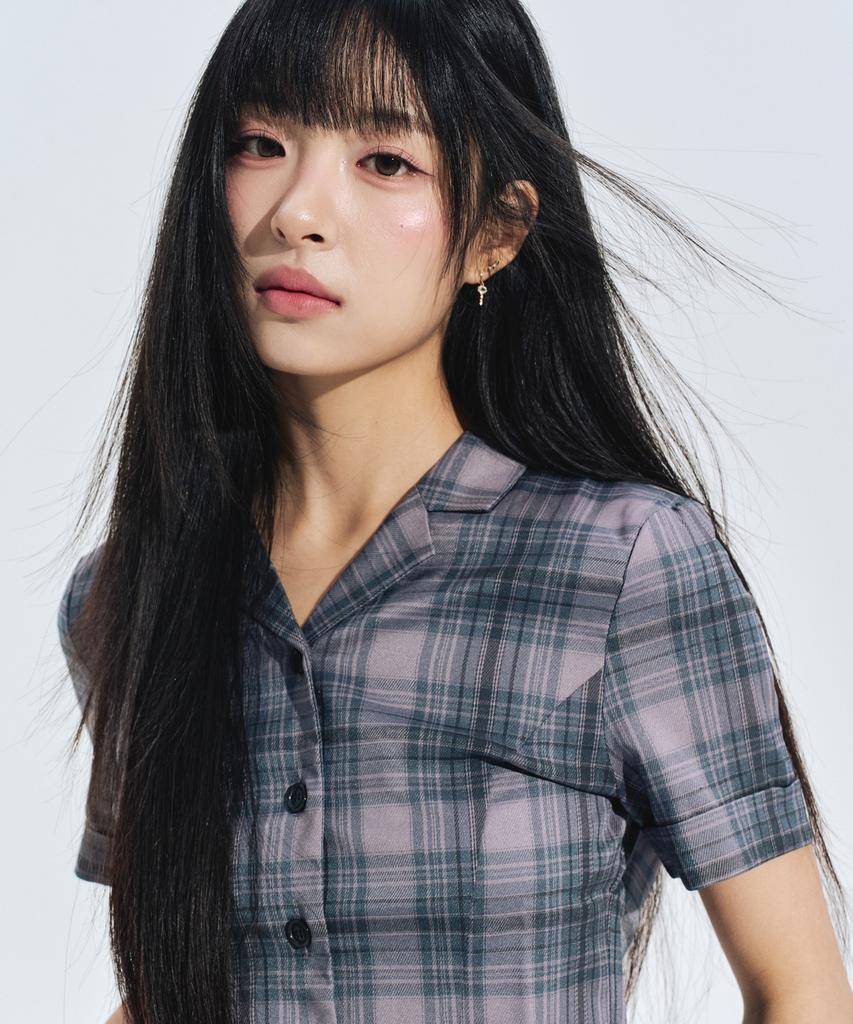 ZEROPLANET Teen Crop Shirt [Check]