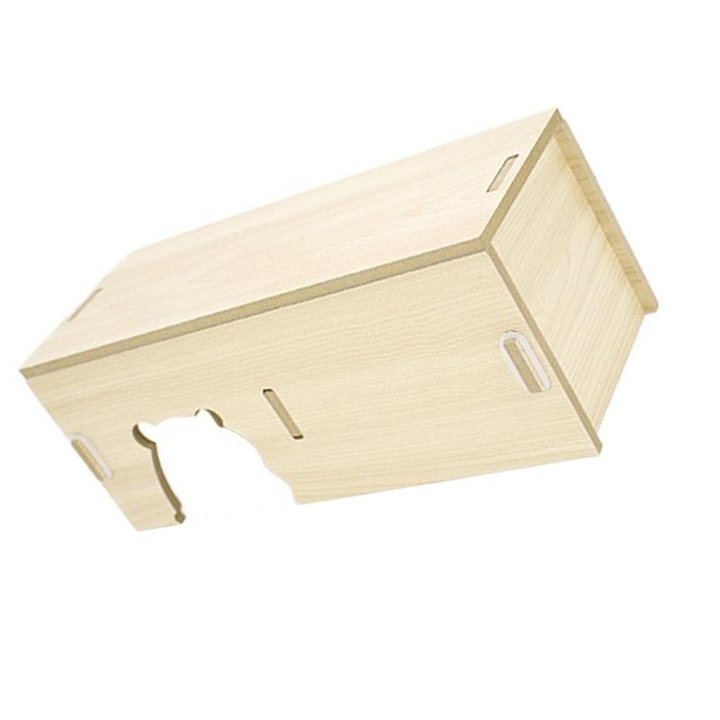 Hamster Hideouts Wood Shelter House for Small Animal Dwarf Hamsters and Mice Entertainment Hideaway Cave Cage Decoration