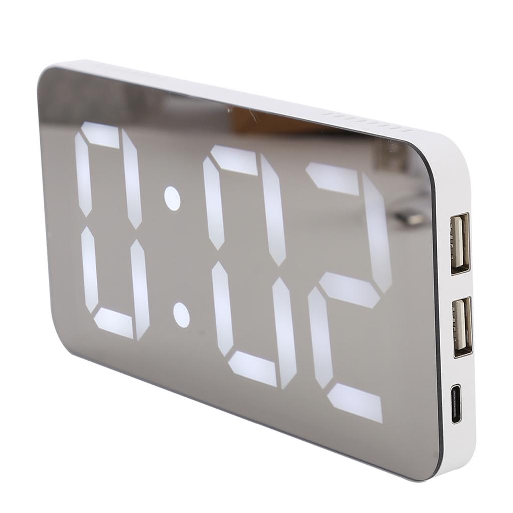 Multifunction LED Digital Alarm Clock with 2 USB Port Automatic Dimming for Bedroom Office