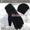 Eternal Leaf Pigskin Suede Gloves with Ribbed Knit and Fleece Smartphone FT16206 Lining, Compatible, Non-Slip Leather, Men's, (02.Brown)