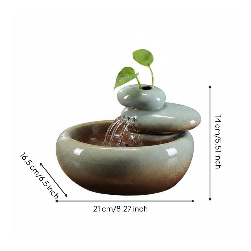 Stone Waterfall Gift Idea Rock Soothing Sound Cascading Water Feature