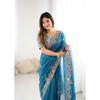 Beautiful Saree Is Elegantly Decorated That Gives a Perfect Look To the Outfit. Blouse (Need To Be Stitched As Per Size And Fit)