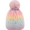 Wintermütze Kinder Winter Neu Samt Outdoor Thermomütze Batik Farbverlauf Wollmütze