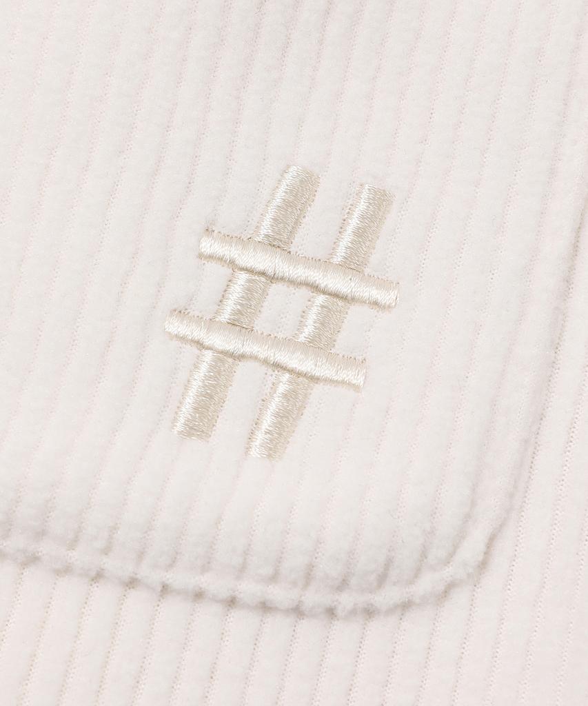 BEENTRILL Corduroy Fleece Long Skirt (Ivory)