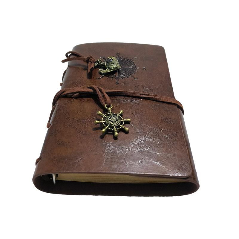 

1 шт., винтажный спиральный блокнот, креативный дизайн украшения в виде якоря Corsair, дневник из искусственной кожи с отрывными листами, книга путешествий