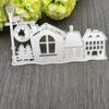Christmas Building Tree Metal Cutting Dies Stencils Dies for DIY Scrapbooking Dies Card Paper Decor Embossing Die Cut