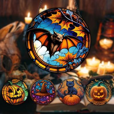 2D Holiday Anheng Halloween Akryl Glassmaleri Vindusdekorasjoner Hagedekorasjoner Hjem Verandadekorasjoner