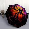 1pc Spider Web Automatic Folding Umbrella   Compact 8 Rib Design, Durable Iron Frame for Travel, Outdoor,  A0920085