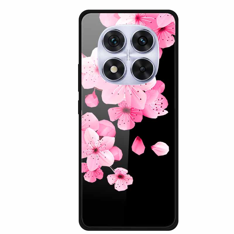 Glass Back Cover For Redmi Note 14 Note14 Pro 4G Case Tempered Glass Case For Xiaomi Redmi Note 14 Pro 5G Phone Case Soft Bumper