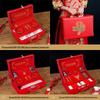 OEING Embroidered Red Dowry Jewelry Box