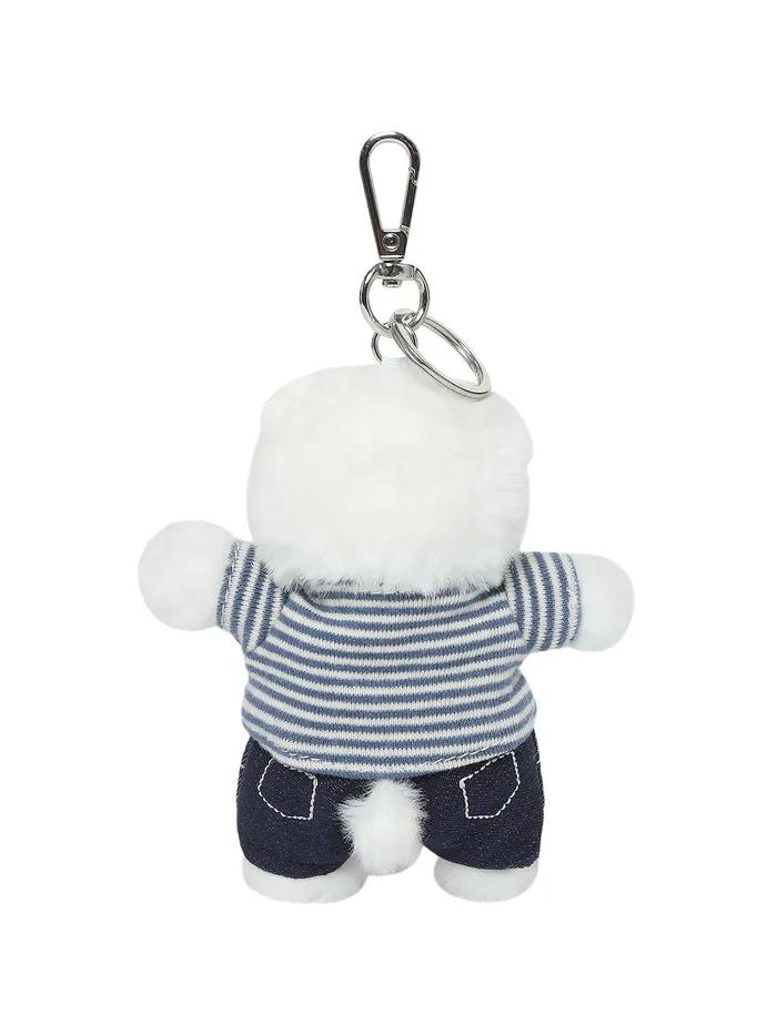 [Signature] Mini Polar Bear Doll Keyring_Sky Blue_OUA25902B2