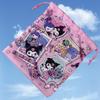 Large Sanrio Canvas Double-Sided Printed Drawstring Tote Bag, Eco-friendly Storage Solution