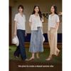 INMAN French-Style Linen-Cotton Embroidered Blouse