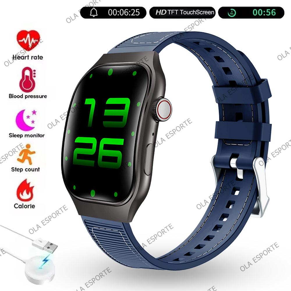 New Bluetooth Call Smart Watch Men 2.01” HD Curved Screen Sports Watches ECG+PPG Health Monitor Smartwatch For Android IOS