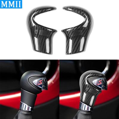Für BMW MINI R55 R56 R57 R58 R59 R60 R61 Echte Kohlefaser Schalthebelkappe Dekorative Auto-Innenraum-Nachrüstzubehör