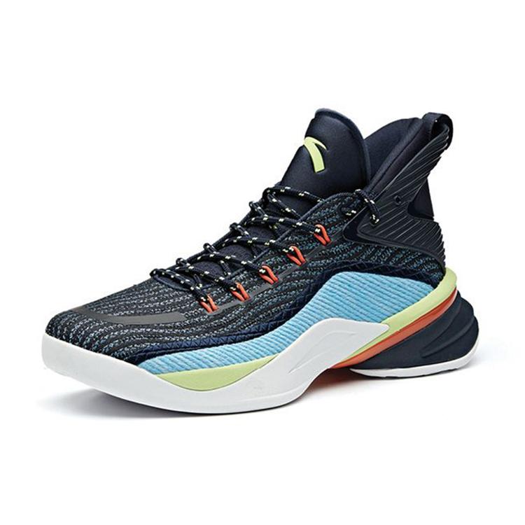 New Anta UFO2.0 Celestial 2 High Top Performance Basketball Shoes Men's Blue Black White 112011608-1