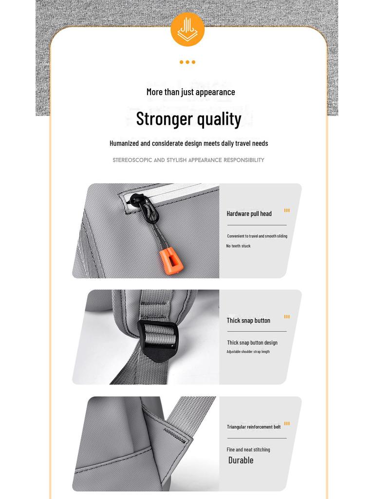 High-Capacity Reflective Casual Backpack with Multifunctional Design