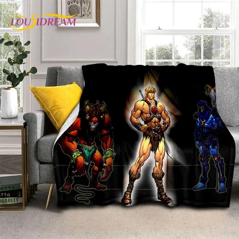 Cartoon He Man Masters of Universe Blanket,Soft Throw Blanket for Home Bedroom Bed Sofa Picnic Travel Office Cover Blanket Kids