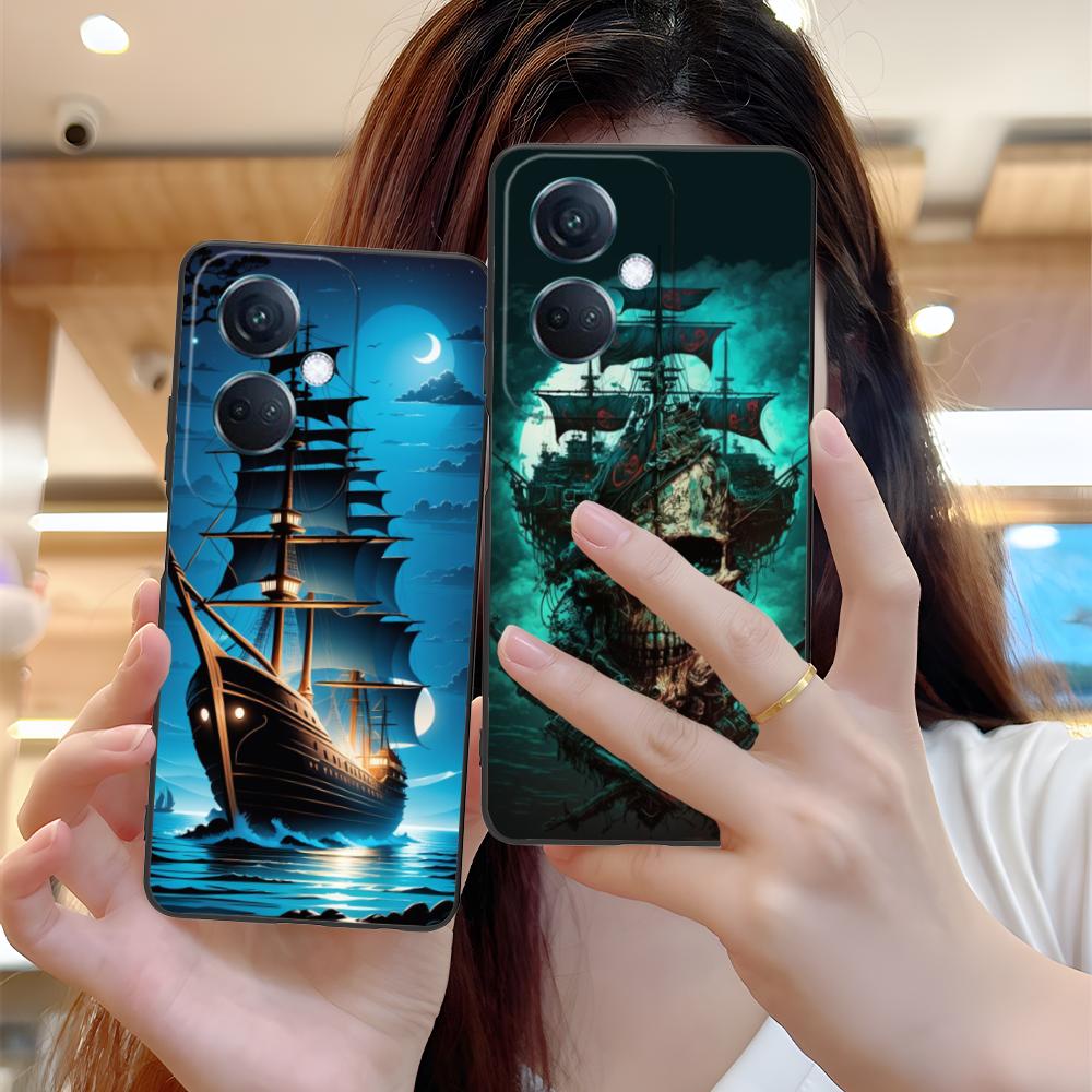 Pirate Corsair Mobile Phone Case for OPPO Reno 14 13 12 11 10 9 8 7 6 5 F T Pro 5G Colorful Printing Cover Smartphone Cover