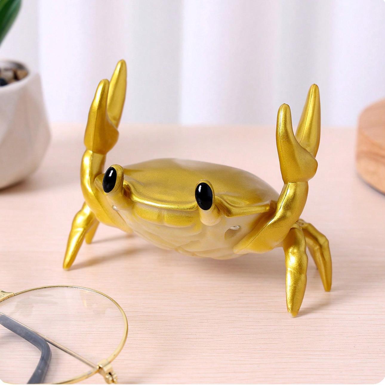 

1 шт. Декорация в виде краба, Мультяшная фигурка животного, Многофункциональный декоративный предмет для украшения дома 1PC&D разноцветный