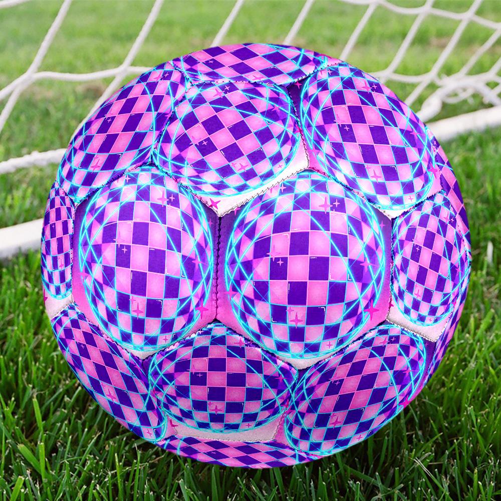 1 ud. Ambiente de Bola de Discoteca Tamaño 5 Balón de Fútbol Partido Profesional Entrenamiento Fútbol Balón para Deportes de Interior y Exterior Ligero Duradero c6532