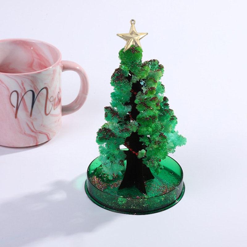 Magic Christmas Tree Magical Growing Tree Crystal Sakura Mini Tree Paper Tree Blossoming Xmas Gift Educational Toys Diy Kid Toy
