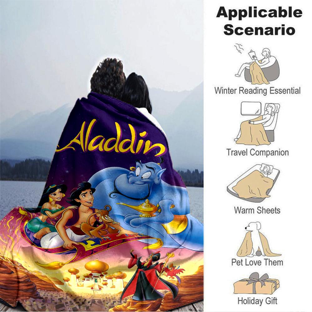 Aladdin'S Magical Adventure Blanket Soft Throw Blanket For Home Bedroom Bed Sofa Travel Office Solid Christmas Blanket
