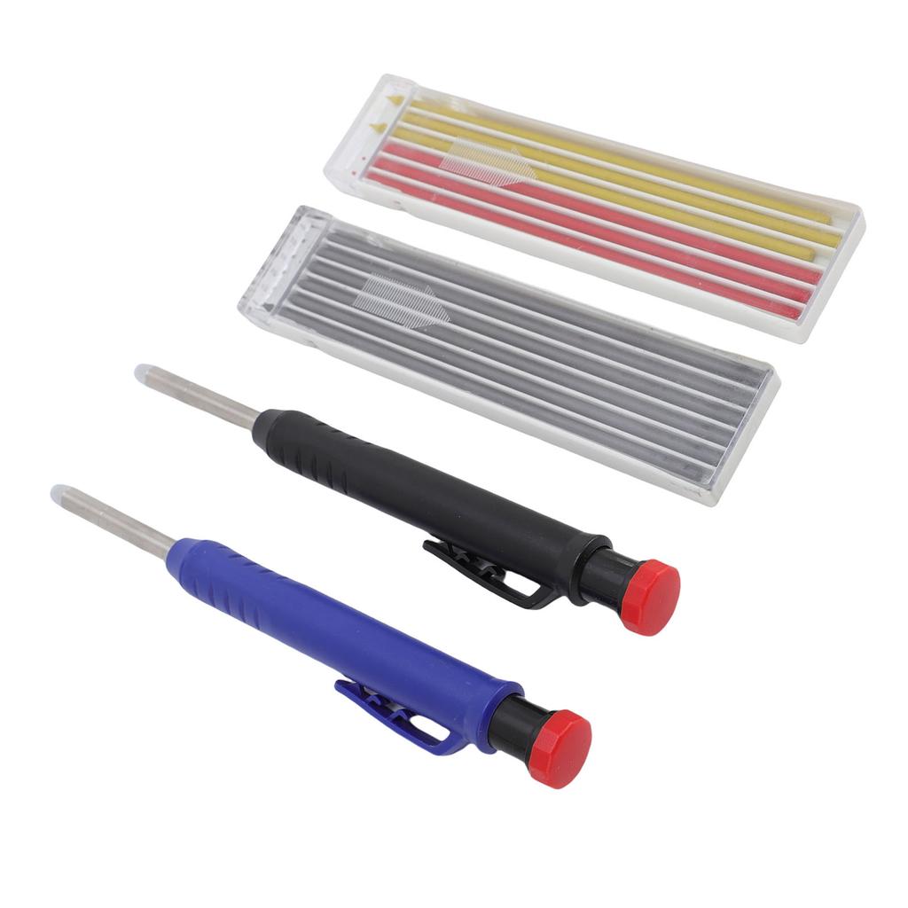 2.8mm Carpenter Pencil Set Mechanical Woodworking Pencil with Refills Set for Writing Drafting Sketc