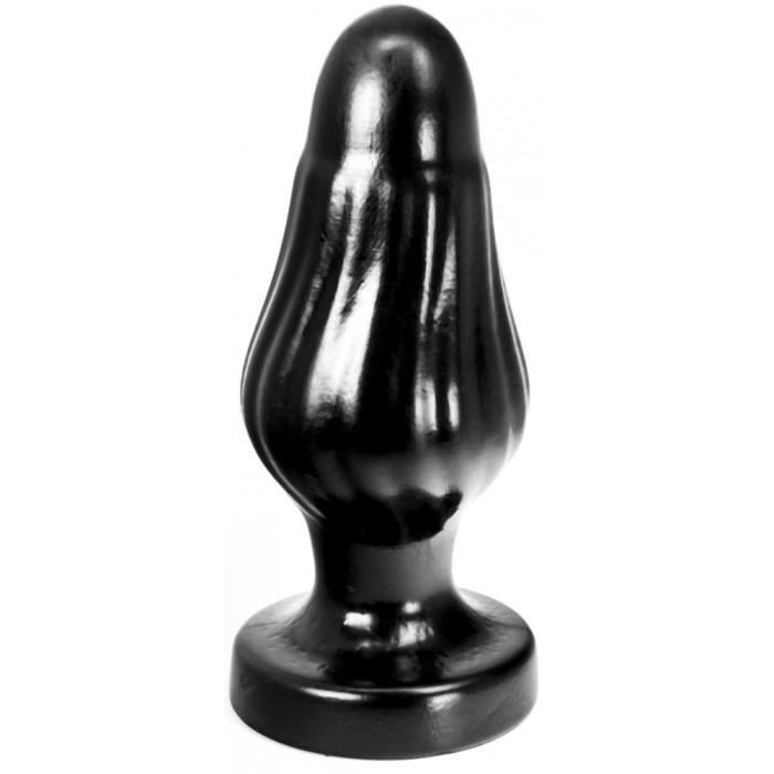 Sextoy Anal - Corny Hung System - 19 cm - 9 cm - PVC Noir Souple