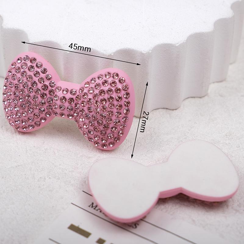 

Милая инкрустация бриллиантами, большой бант из смолы, плоская задняя часть для изготовления ювелирных изделий своими руками, заколки для волос, подвески