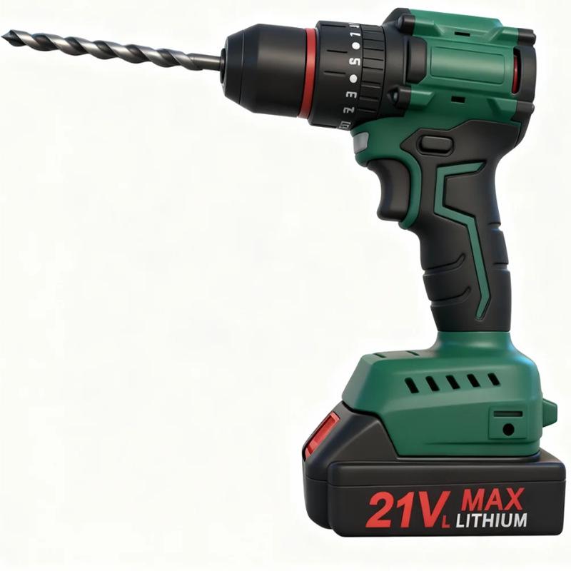 21V Multifunctional Cordless Drill & Screwdriver Set