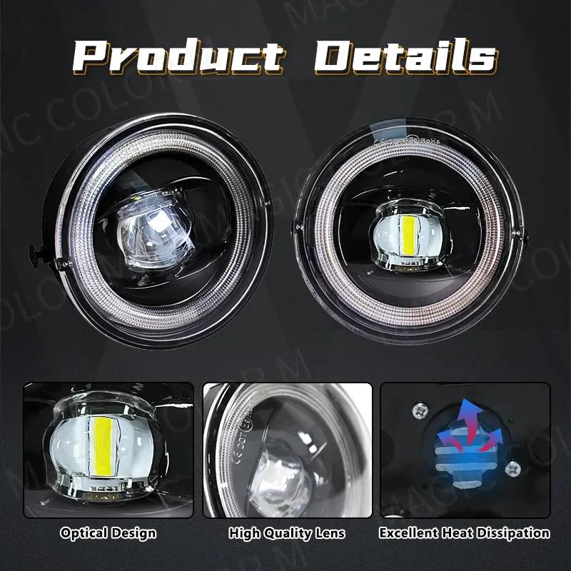 LED Fog Light For Toyota Tacoma Tundra Sequoia 2005 2006 2007 2008 2009 2010 2011 2012 2013 2014 2015 DRL Angel Eyes Headlight