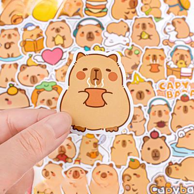 50 τμχ Capibala Sticker Pack Students Instagram Wind Cute Capybara Ledger Αυτοκόλλητο DIY Αυτοκόλλητα διακοσμητικά αυτοκόλλητα