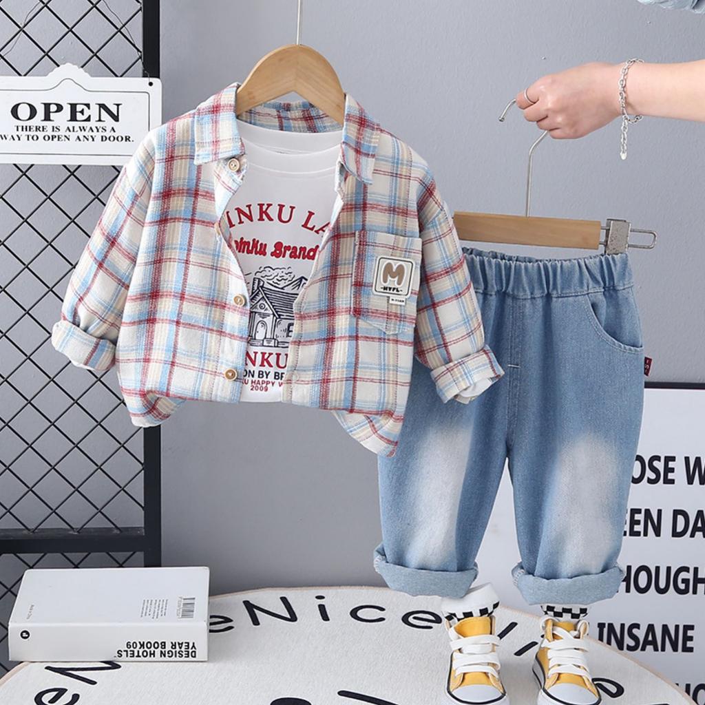 Dětská ležérní souprava s dlouhým rukávem, pohodlné každodenní oblečení